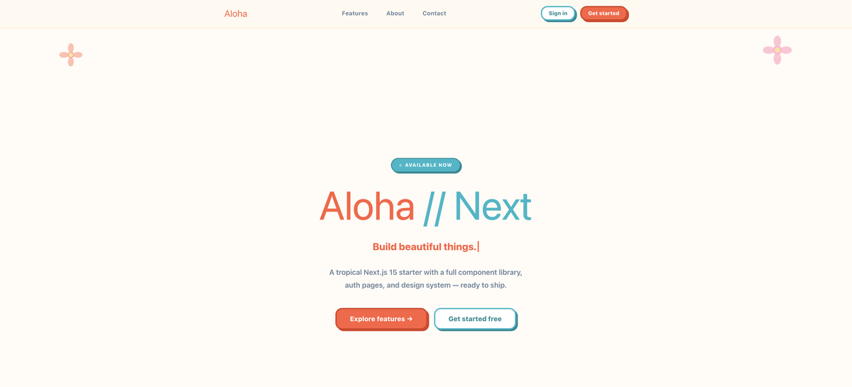 ALOHA // NEXT preview