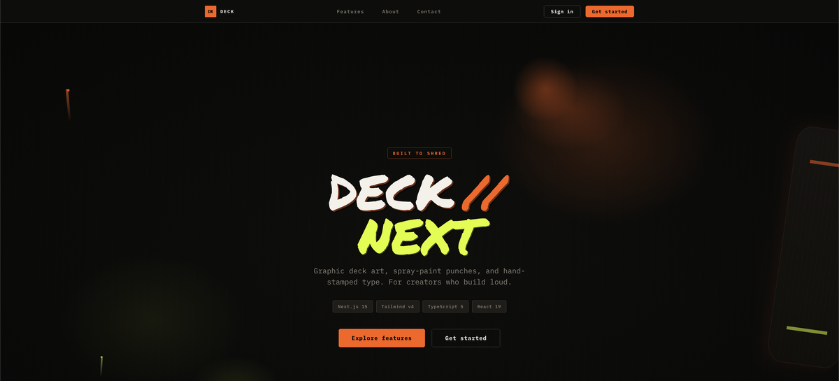 DECK // NEXT theme preview