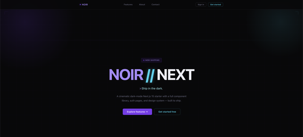 NOIR // NEXT preview